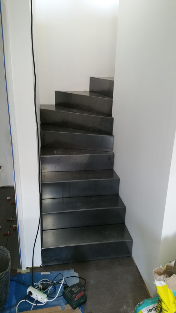 escalier deux quarts tournant marche balance et contremarche